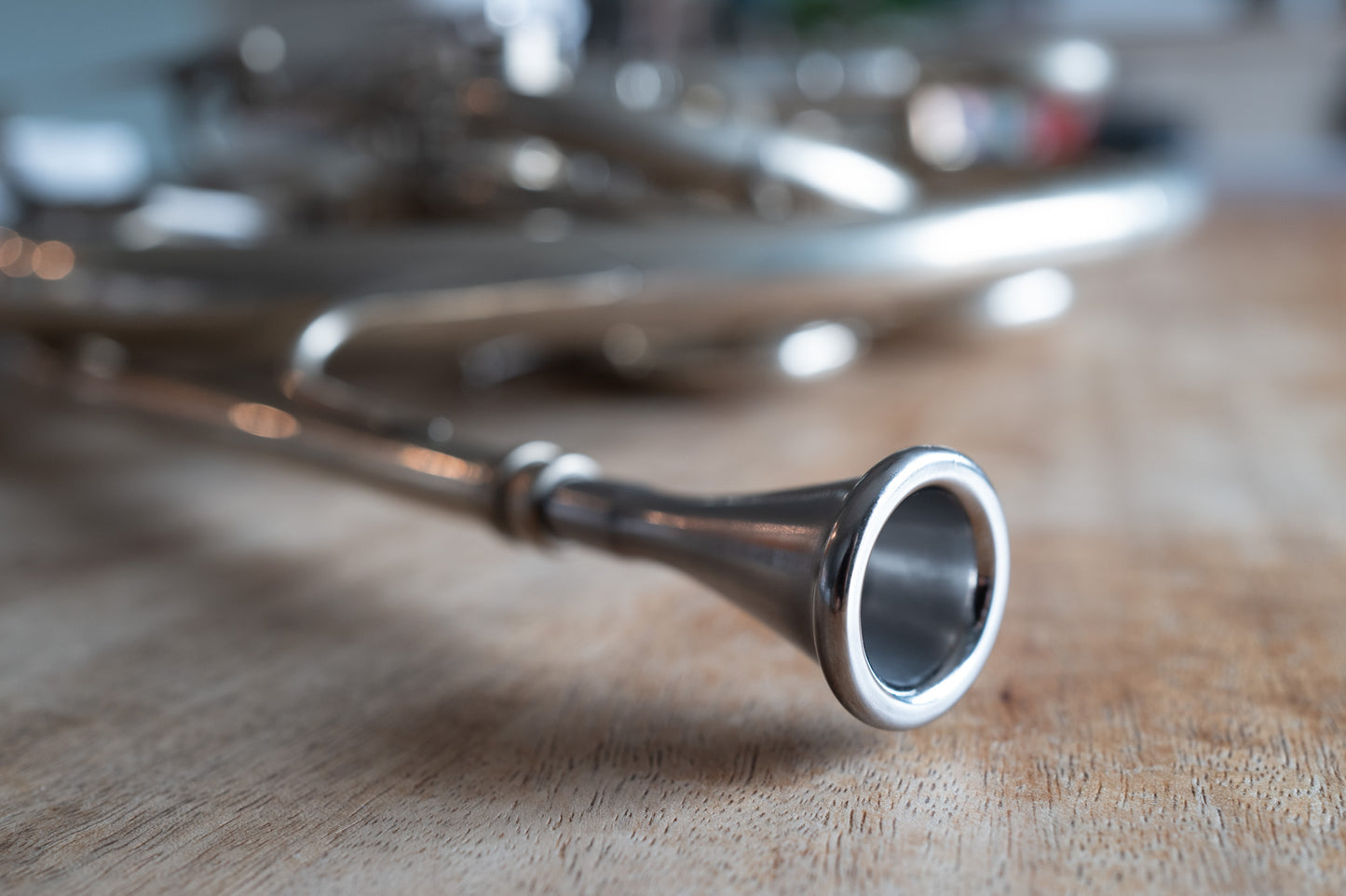 one piece ti mouthpiece in silver Alexander Mainz horn