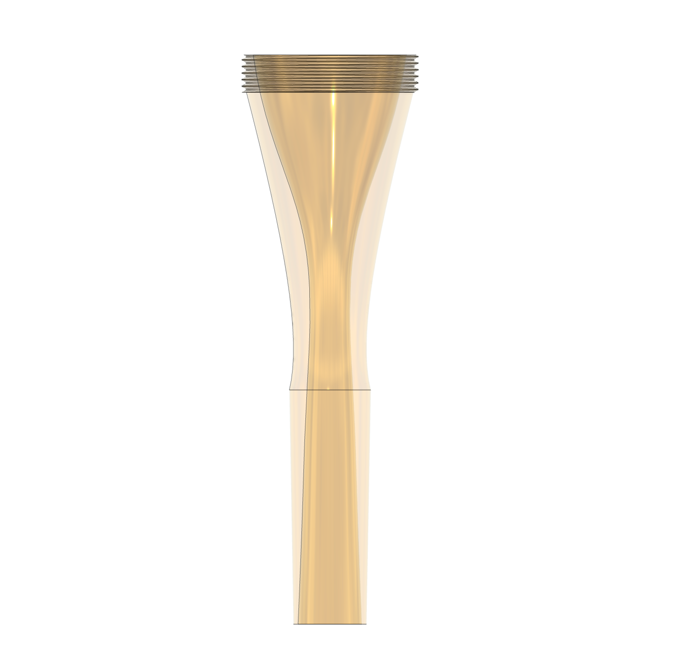 Internal Geometry of Model M cup