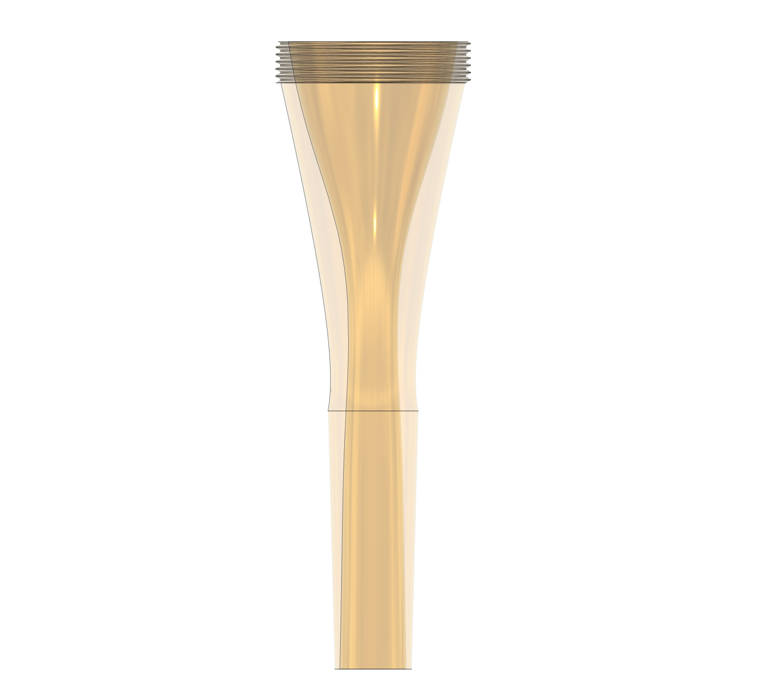 Model S Cup internal geometry